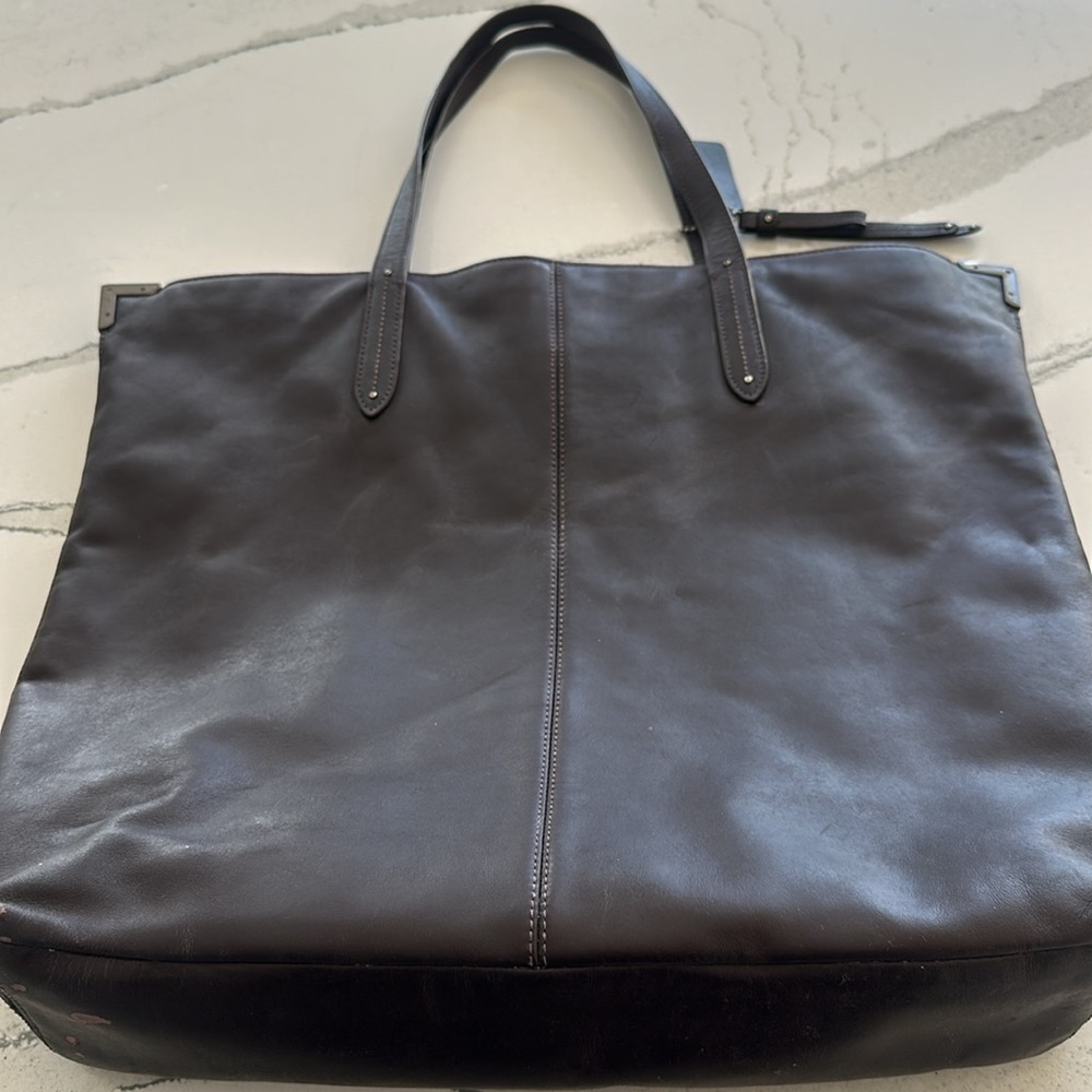 Vintage 2014 Coach  Leather Tote - Deep Plum.